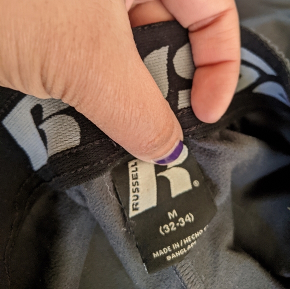 Russell Unisex Men's Size M Waist 32 Gray Athletic Joggers Pants with Pockets - Picture 6 of 8